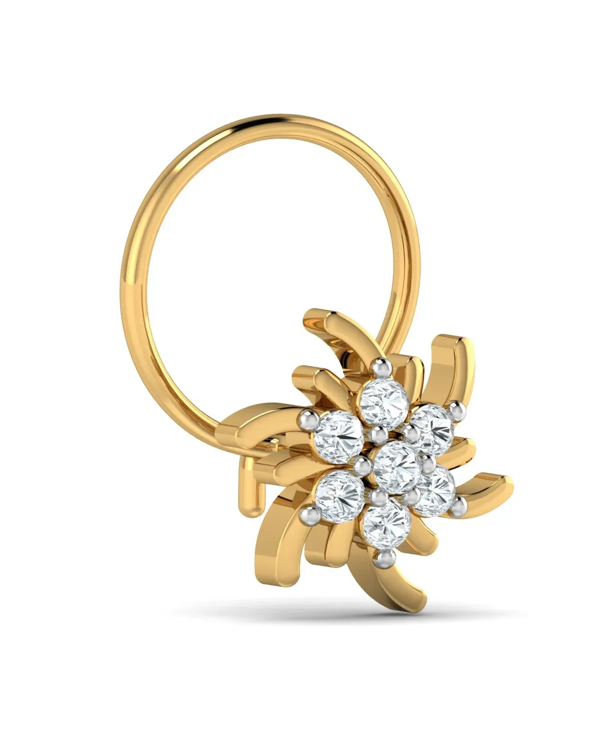 Swirling Diamond Nosepin - Image 4
