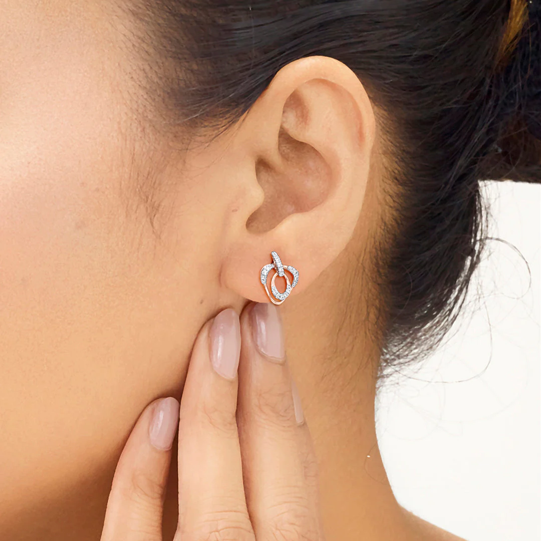 Ternion Sprak Diamond Drops & Dangler Earrings - Image 2