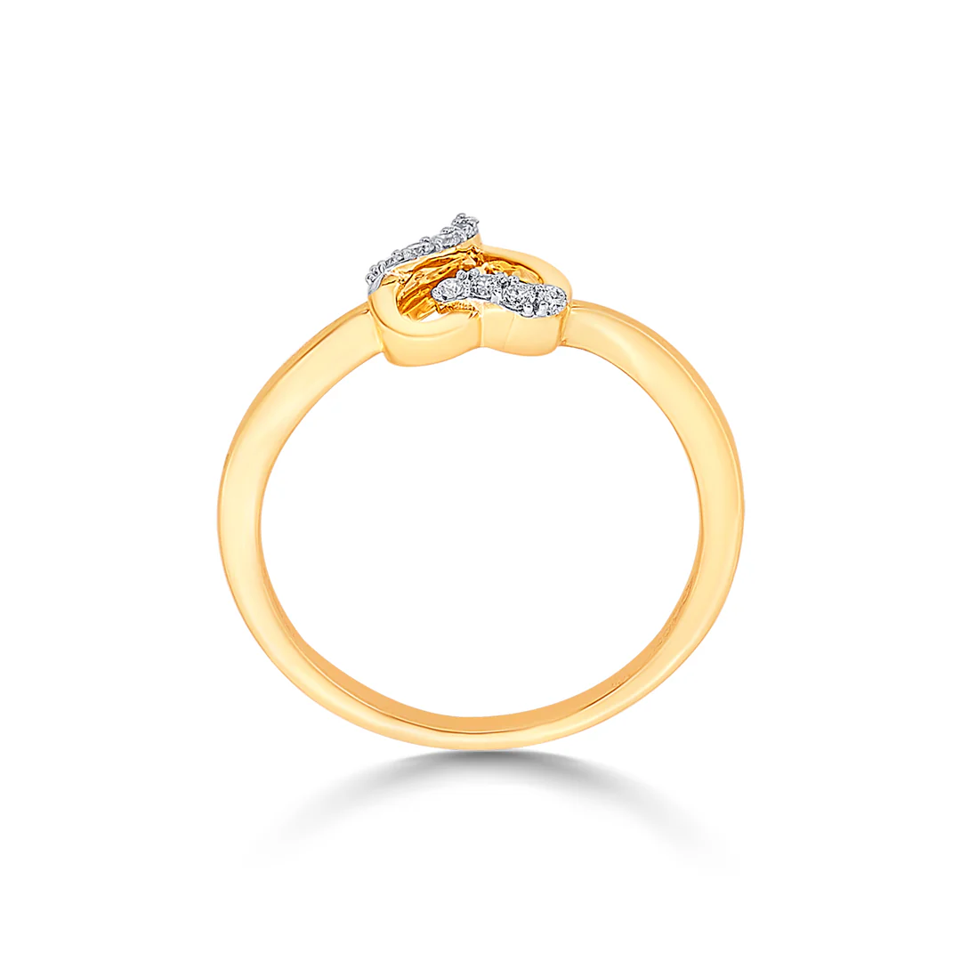 Tied to Heart Gold & Diamond Ring - Image 4