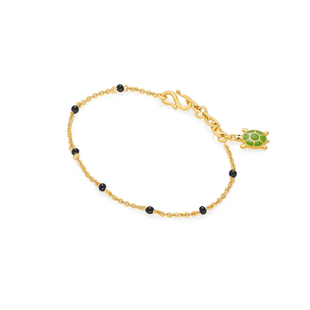 Tiny Shell Gold Kid's Bracelet - Image 3