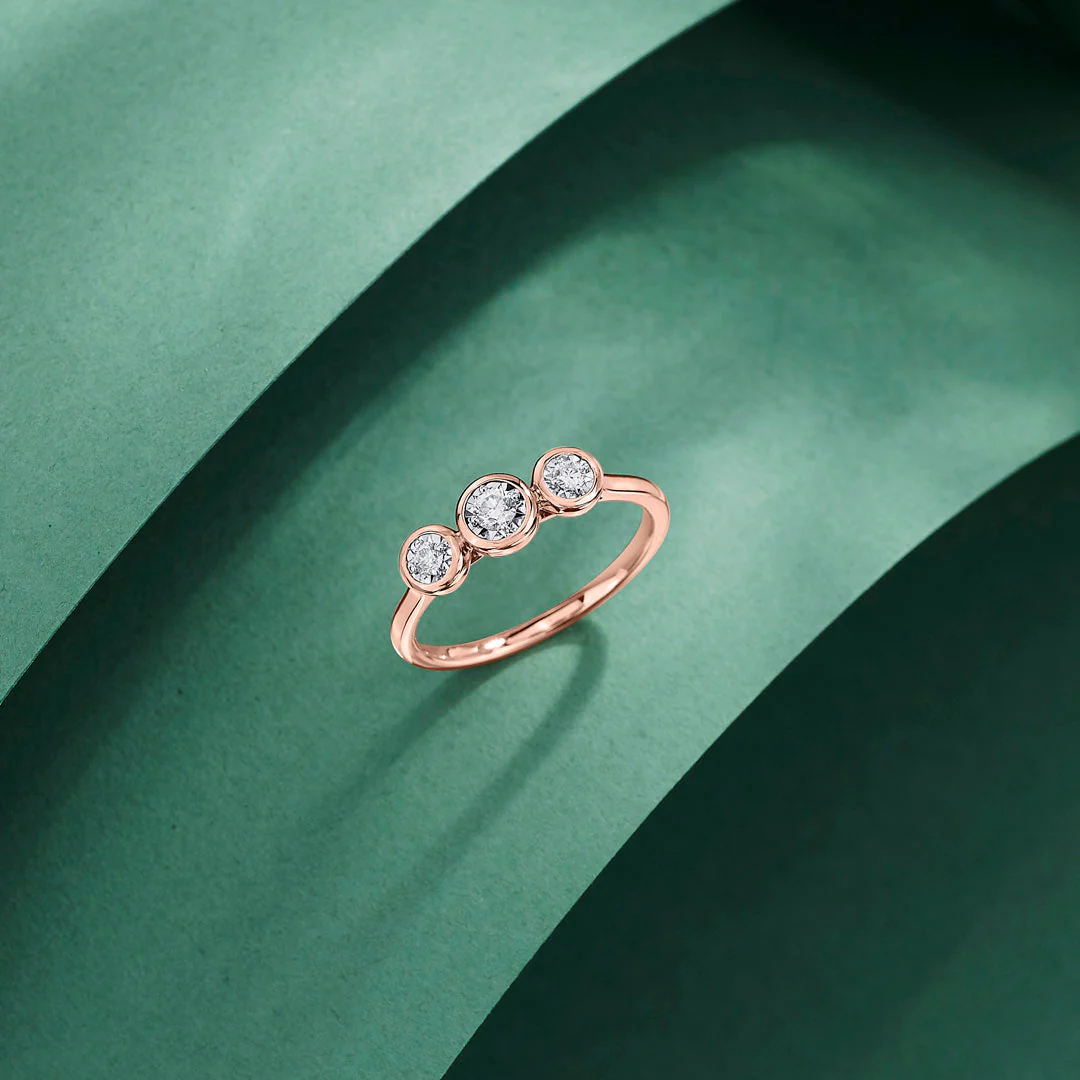 TriLumous Studded Casual Diamond Ring