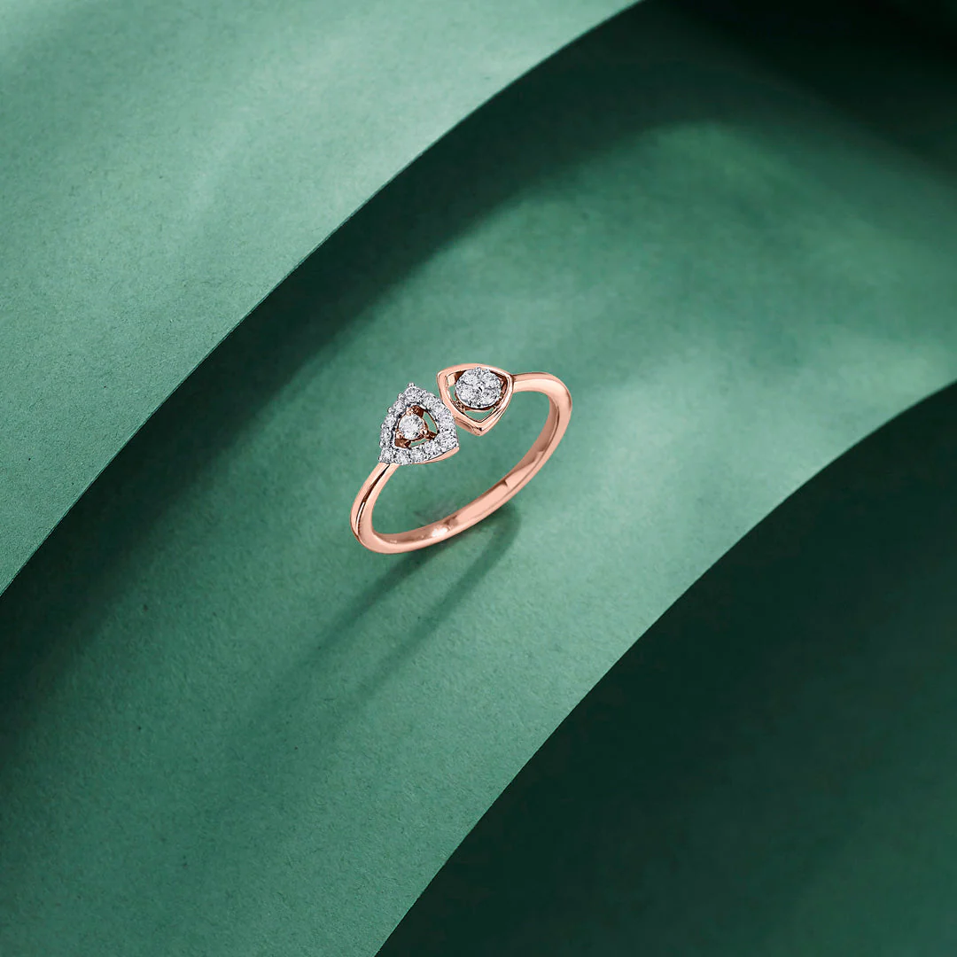 Twin Bound Cocktail Diamond Ring