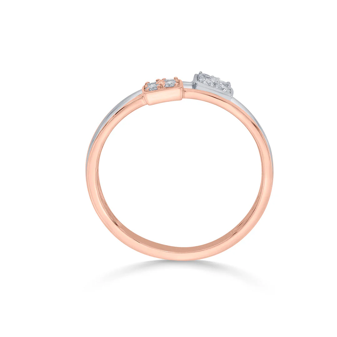 Twin Ring Cocktail Diamond Ring - Image 5