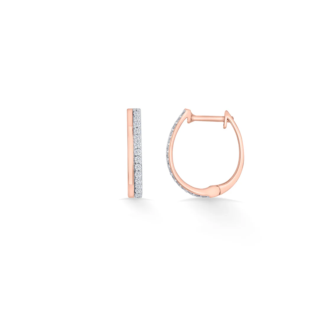 Twin Strand Gold Stud Diamond Earring for Women - Image 5