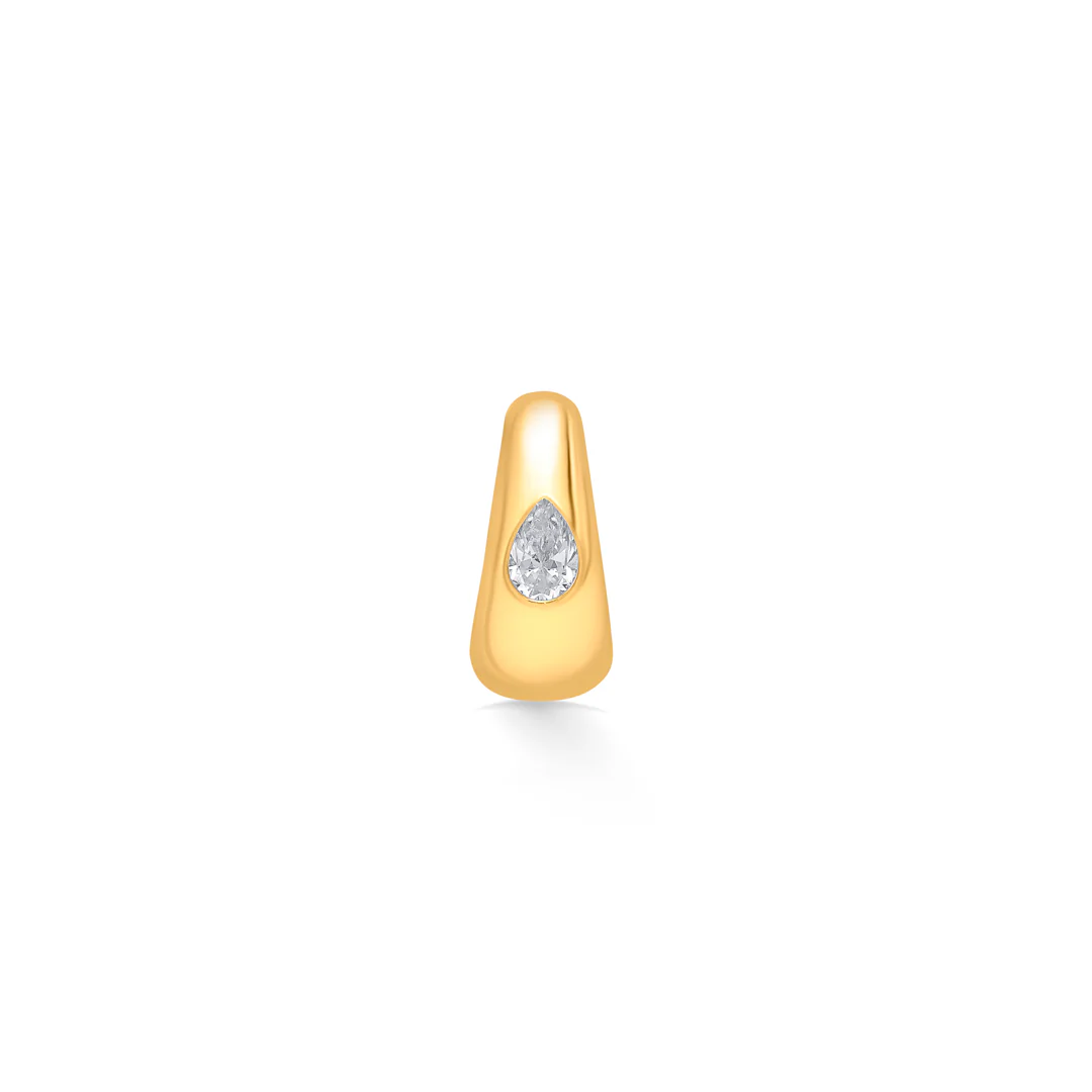 Twist Dew Bali Gold Men's Earring - Image 2