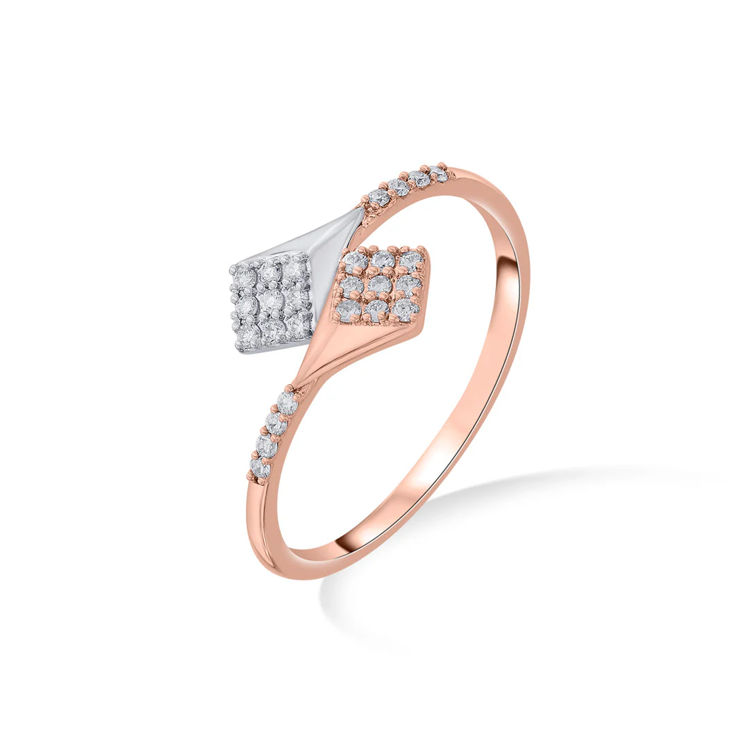 Twist Link Cocktail Diamond Ring - Image 4