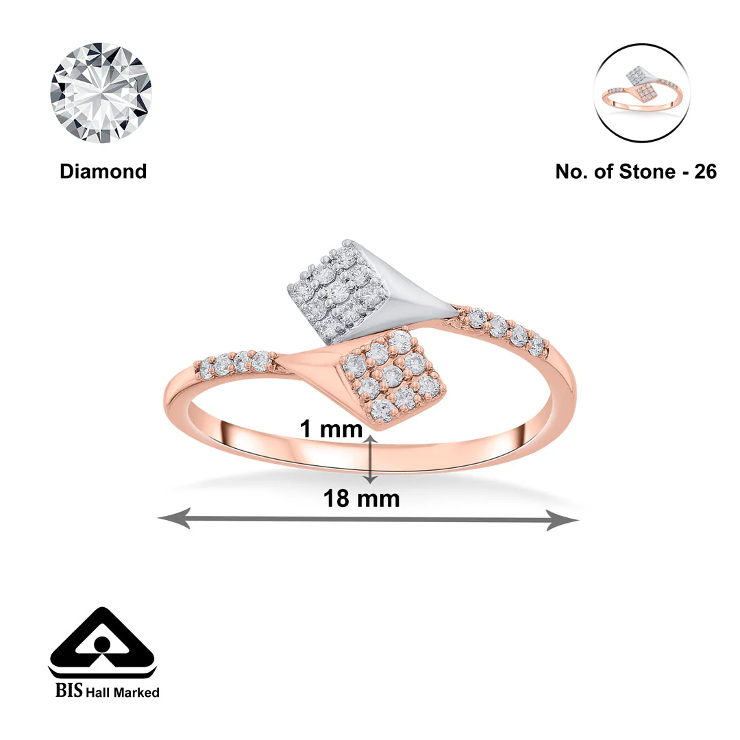 Twist Link Cocktail Diamond Ring - Image 6