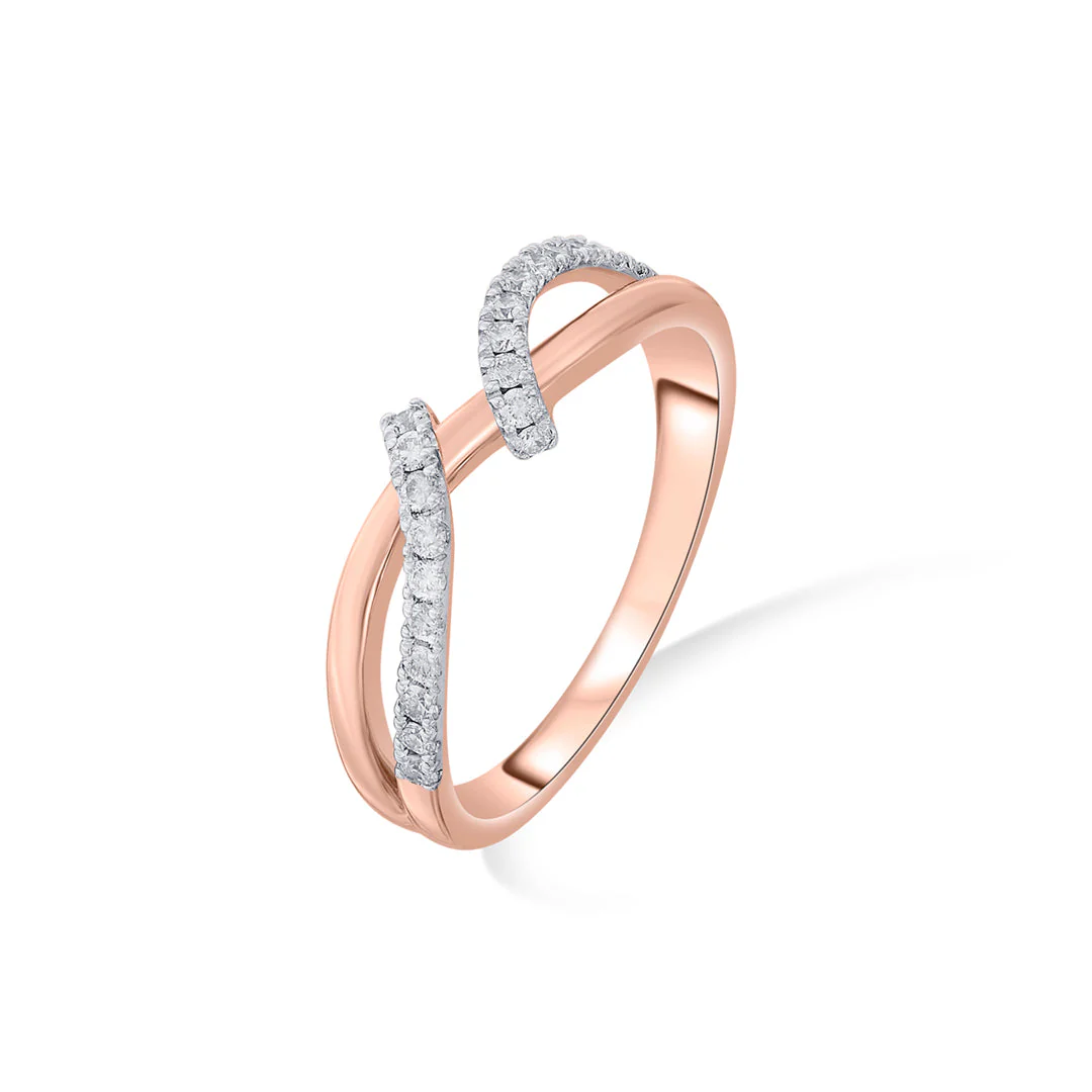 Twisted Links Fashion Diamond Ring - Image 4