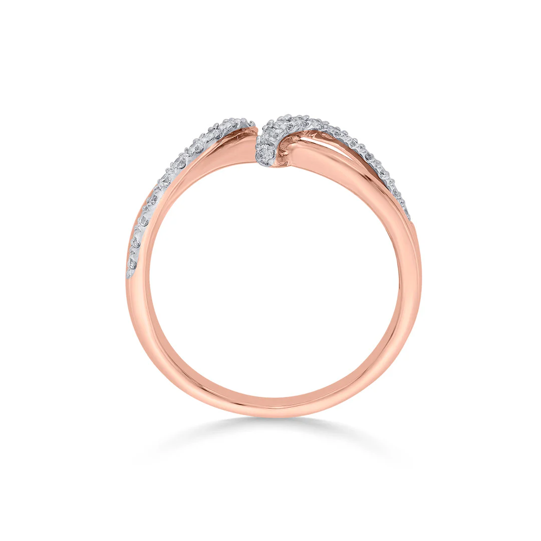 Twisted Links Fashion Diamond Ring - Image 5