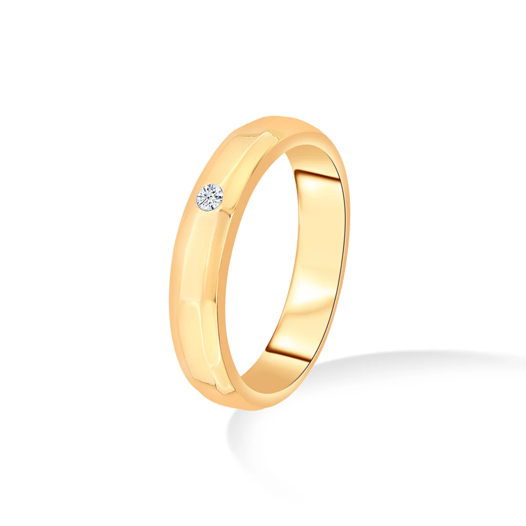 Unity Dot Gold & Diamond Ring - Image 3