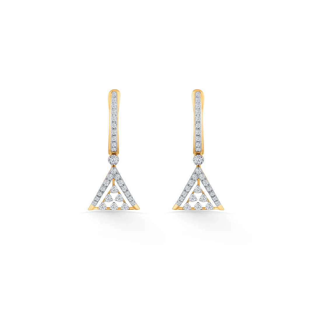 Urban Triad Gold & Diamond Drops & Dangler Earring For Women - Image 3