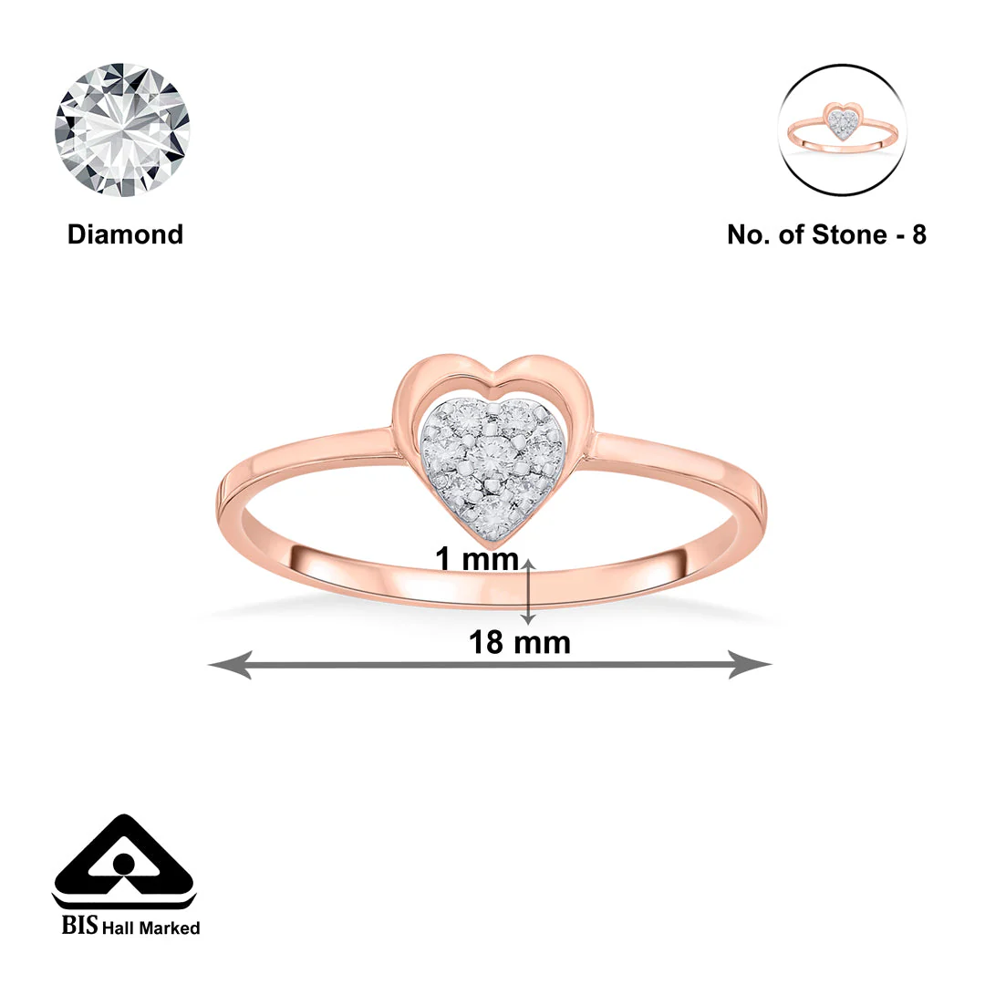 Valen Heart Casual Diamond Ring - Image 6