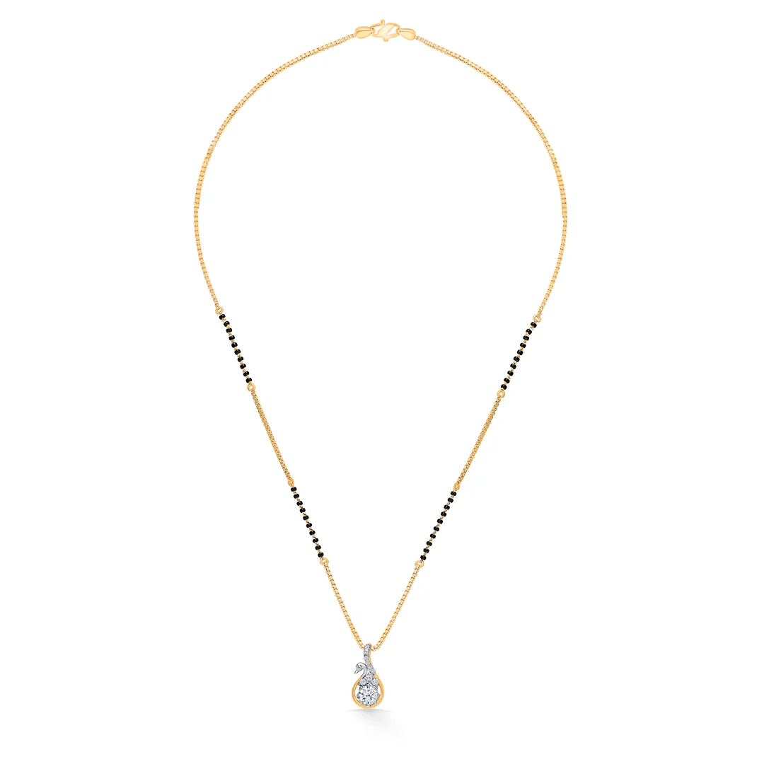 Vedhika Spark Gold Modern Mangalsutra - Image 2