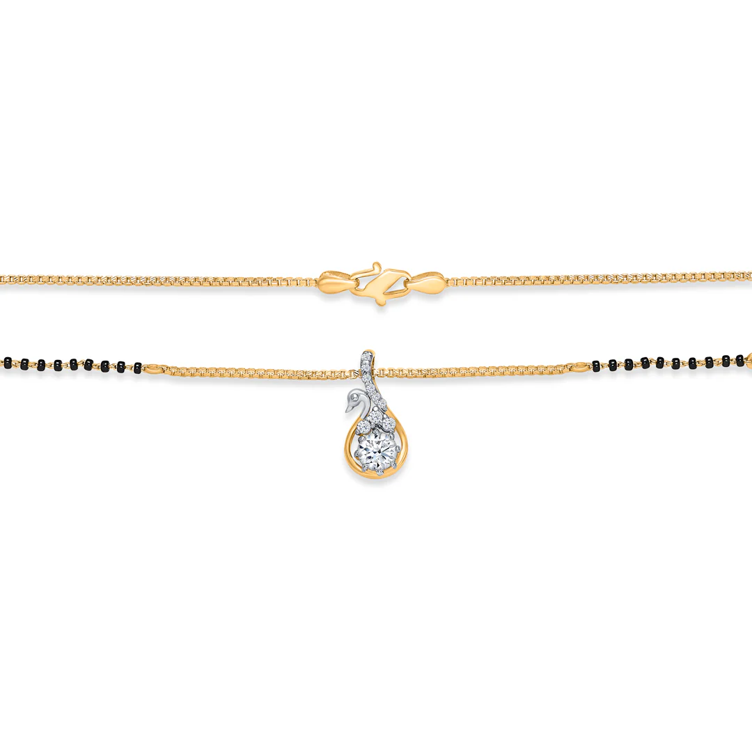 Vedhika Spark Gold Modern Mangalsutra - Image 4