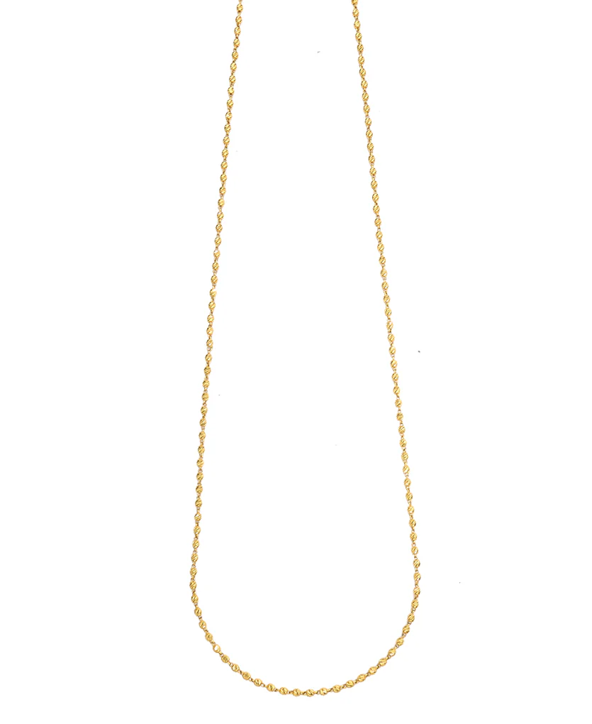 Vedic Grace Vertical Yellow Gold Traditional Necklace For Women - Image 2