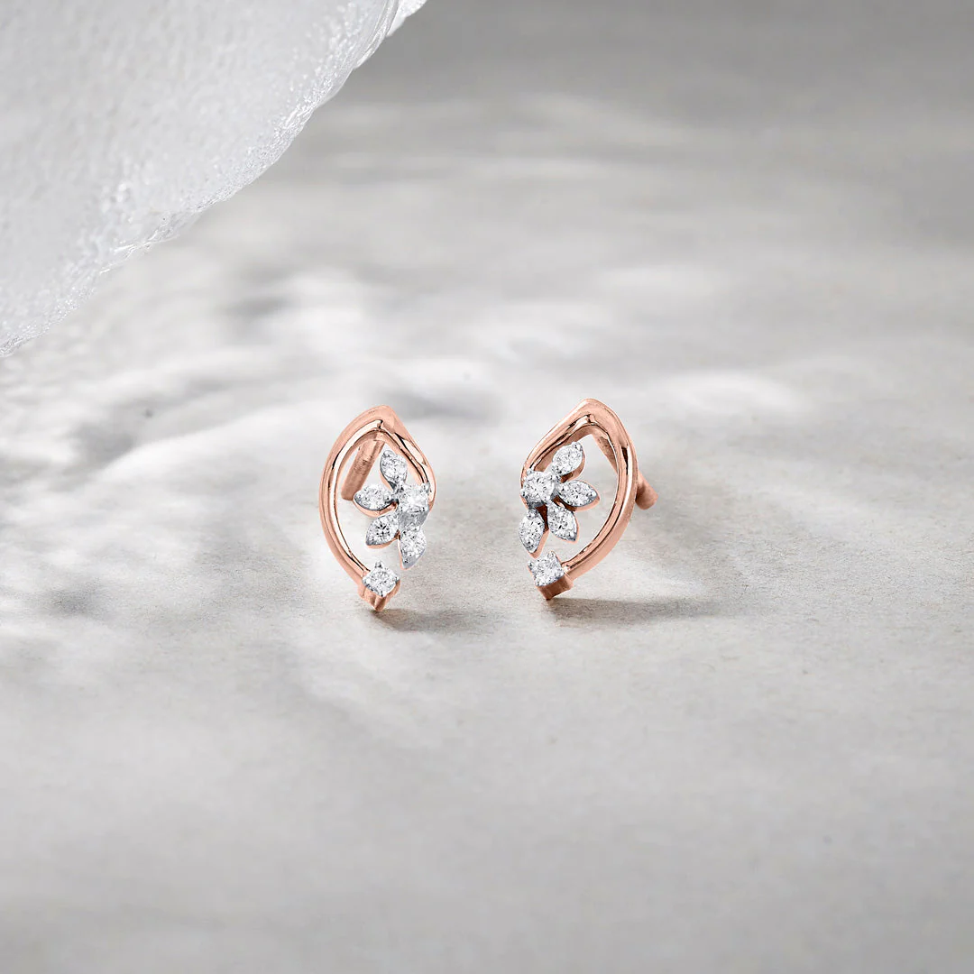 Veloura Diamond Stud Earrings