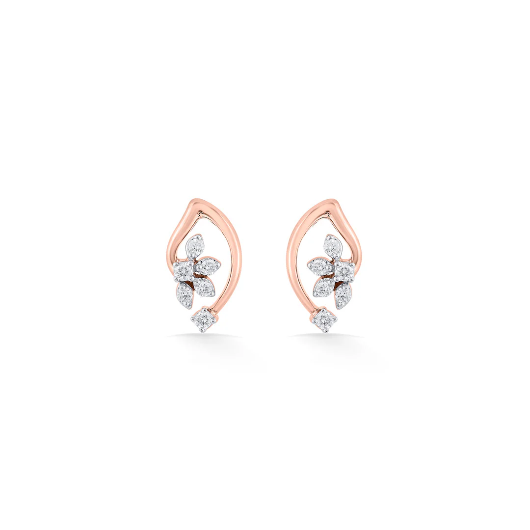 Veloura Diamond Stud Earrings - Image 3