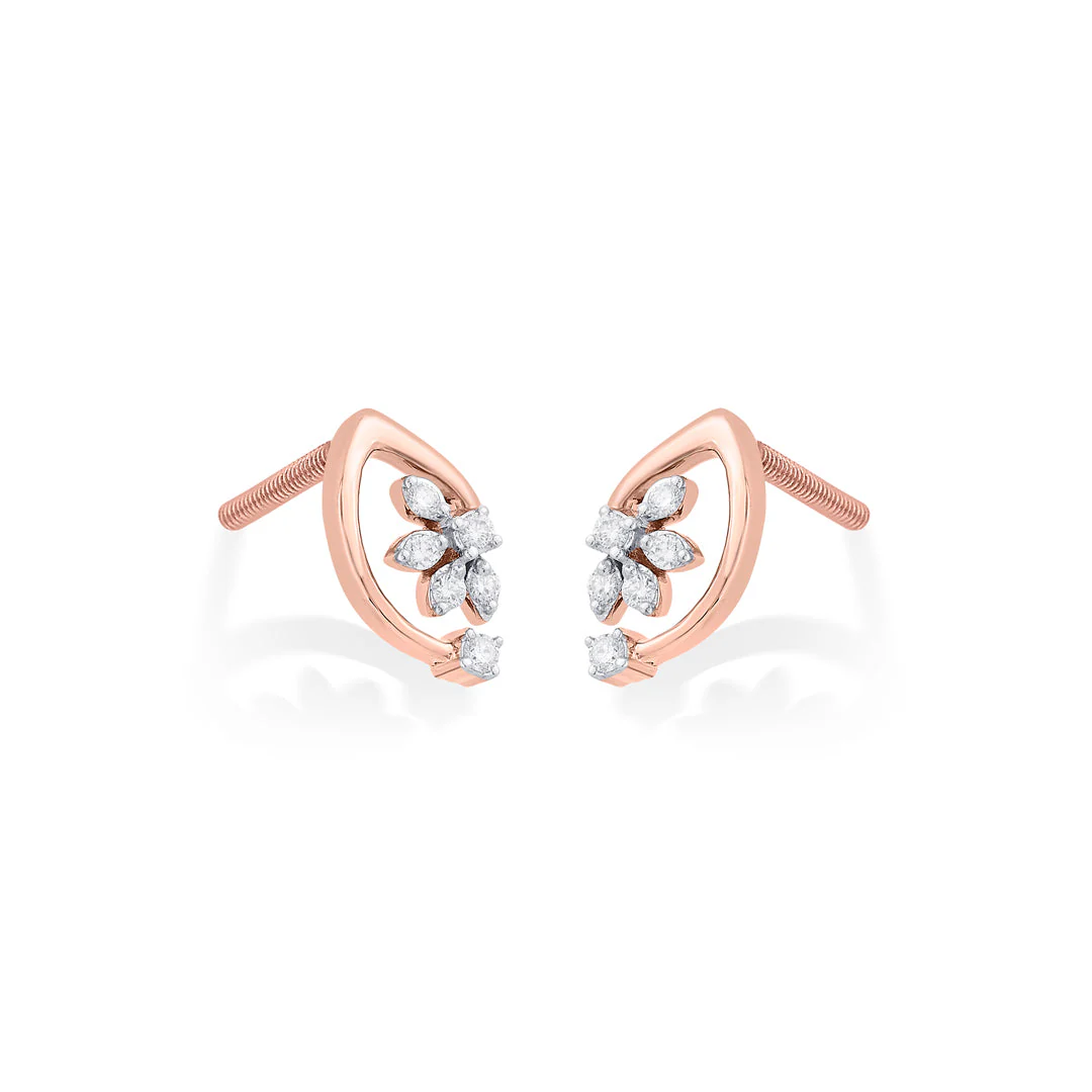 Veloura Diamond Stud Earrings - Image 4