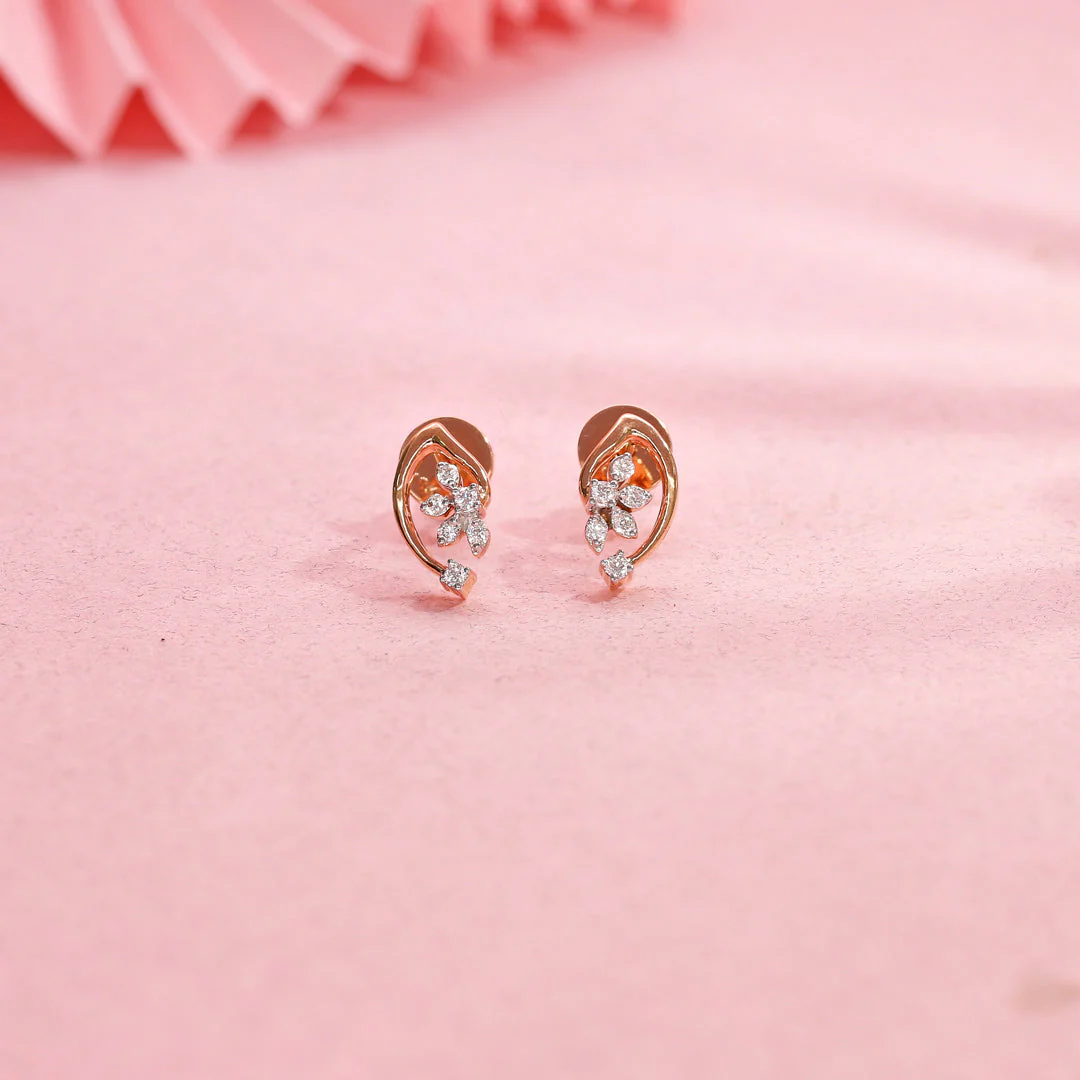 Veloura Diamond Stud Earrings - Image 6