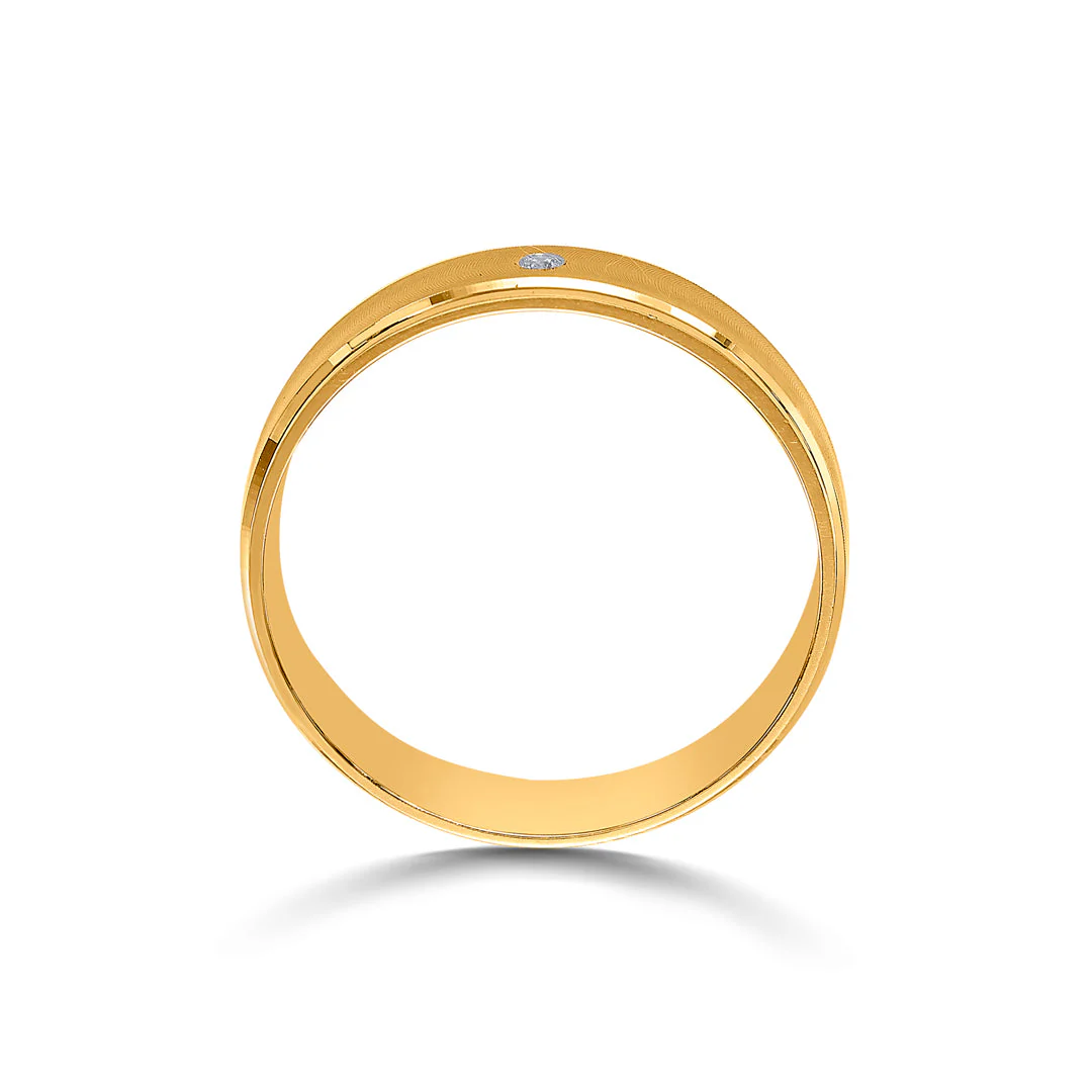 Velvet Glow Men's Gold Ring - Image 4