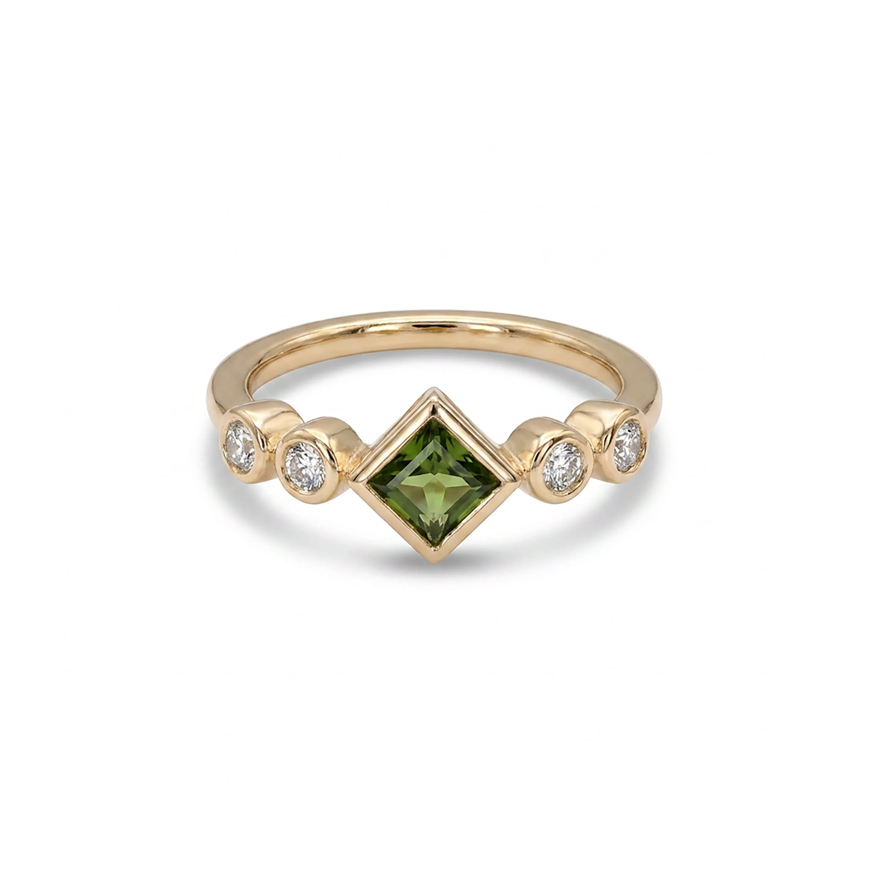 Vernal Glow Fashion Yellow Gold & Diamond Ring - Image 2