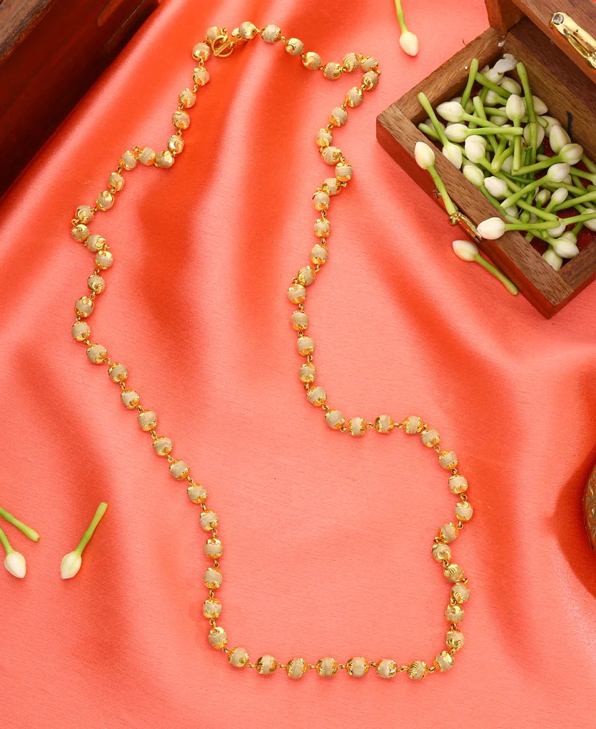 Vertical Haar Yellow Gold Necklace For Women