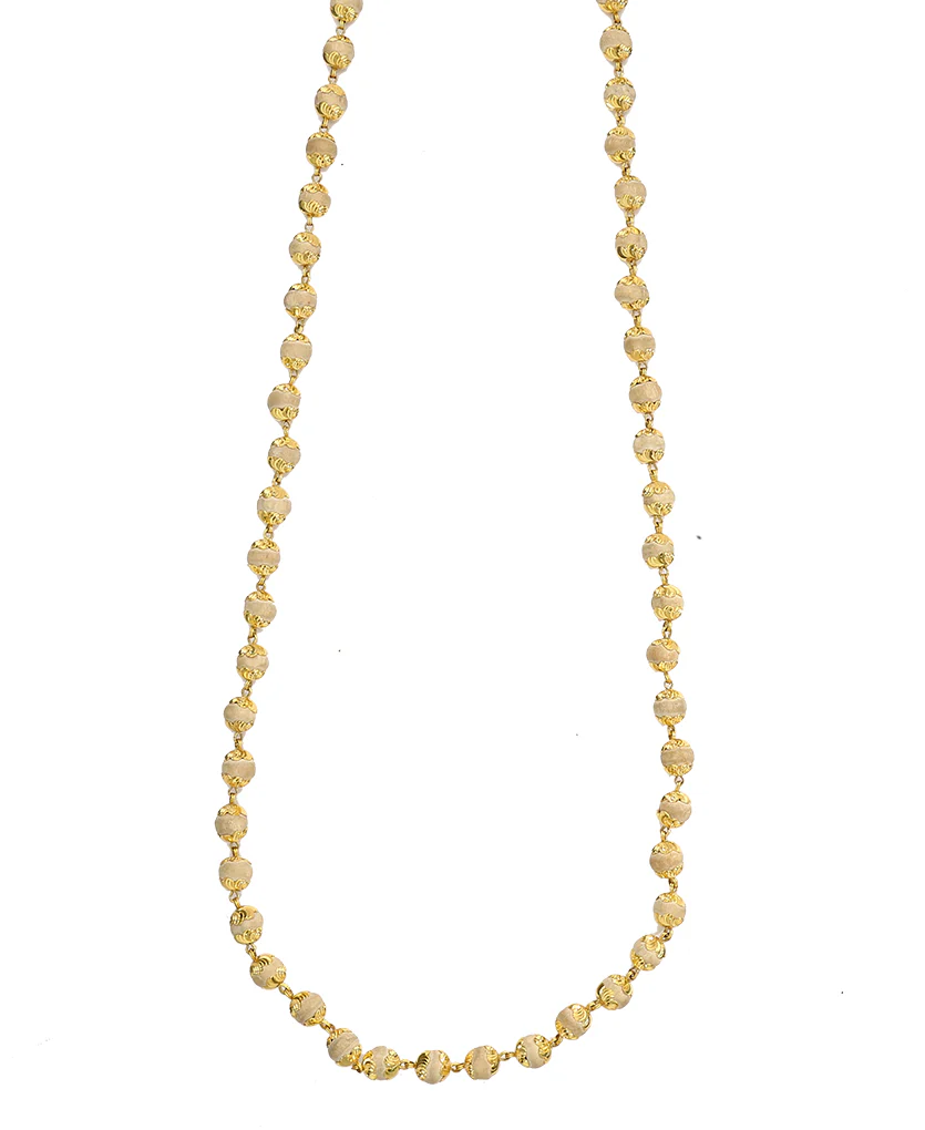 Vertical Haar Yellow Gold Necklace For Women - Image 2