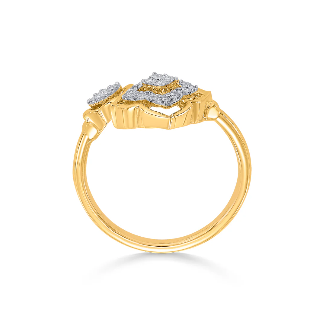 Vesper Gold & Diamond Fashion Ring For Women - Image 4